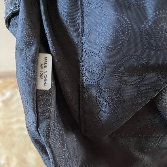 NWOT MICHAEL KORS HAMILTON BLACK LEATHER SHOULDER SATCHEL - Picture 10 of 13